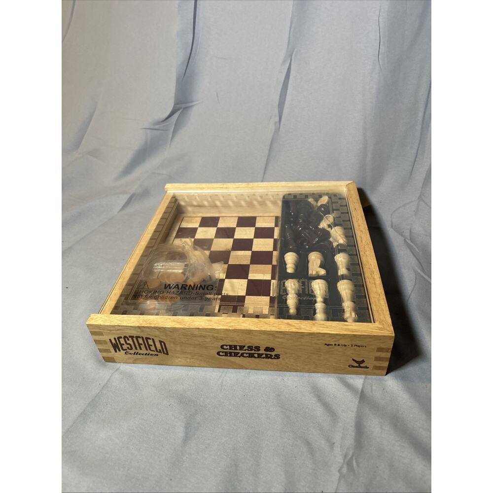 Westfield Collection Chess & Checker Set - Picture 2 of 9